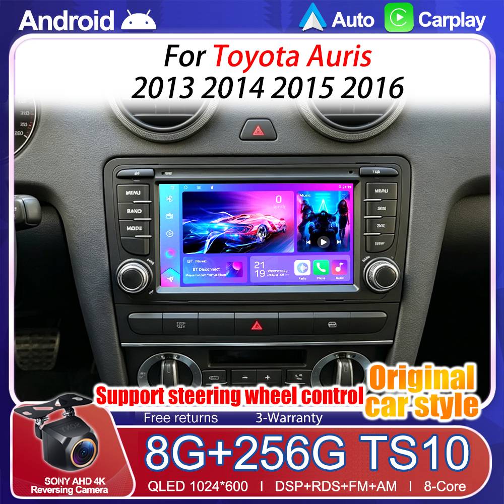 7" Android Auto Radio For Audi A3 8P 2003-2012 RS3 Sportback 2011-2012 S3 8P 2006-2012 Carplay Car Multimedia RDS WIFI GPS RDS