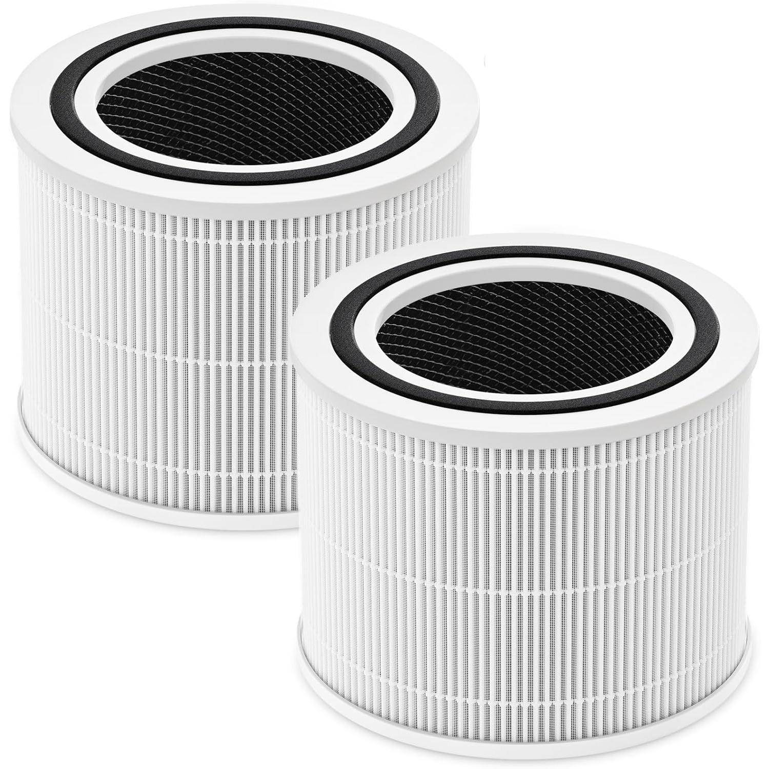 Luftrenare, Core 300-RF, 3-i-1 HEPA Aktivt Kol, 2-pack, Vit, Core 300-P vit