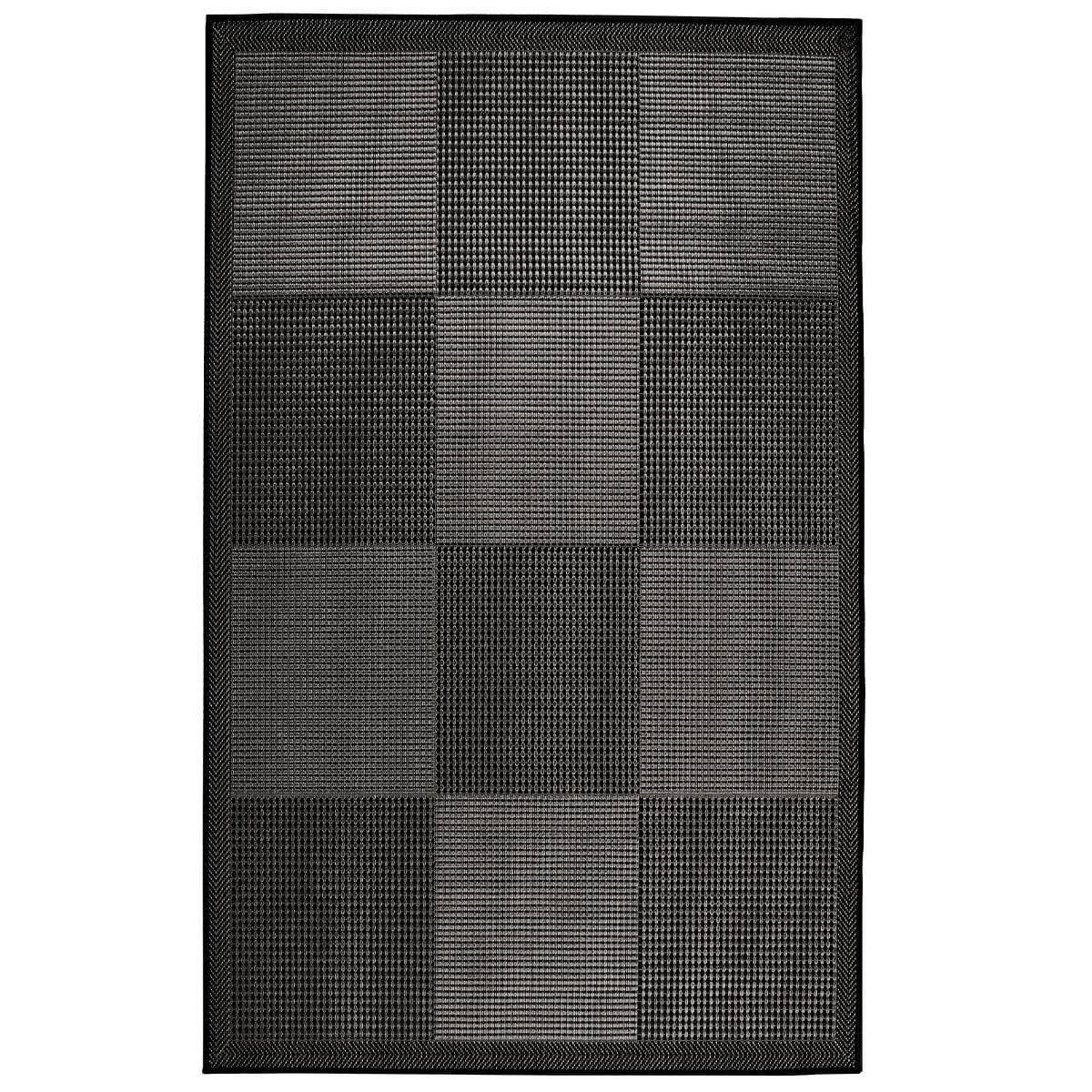 Kreatex- Spanish collection - Fladvævet tæppe Valencia - 133x190 / Antracit