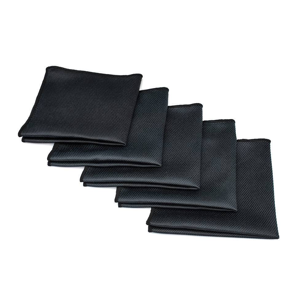 Diamond 280GSM Microfibre Glass Cloth - Black / 41x41cm