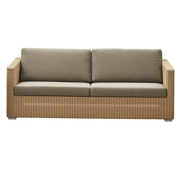 Cane-Line Chester sofa, Natural, hynde i taupe