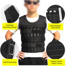 Adjustable Weighted Vest 33LB Workout Weight Vest Training Fitness Weighted Jacket 6.6LB