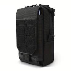 Tactical Waist Bag Outdoor Men Tool Bag Vest Pack Purse Mobile Phone Bag Case Men's mobile phone waist bag, men's multifunctional waterproof svart