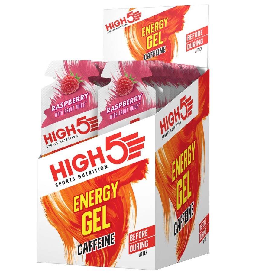 High5 Energygel Koffein Hallon 20 PACK Hallon, 40g, 20 st