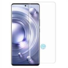 RURIHAI UV Liquid Screen Protector för vivo X80 Pro 5G / X90 Pro+ 5G HD Klart 3D Böjt härdat glas Helskärmsfilmstöd Fingeravtrycksupplåsning