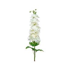 CASA Living Kunstig Blomst - Ridderspore - H 81 cm - Polyester - Hvid