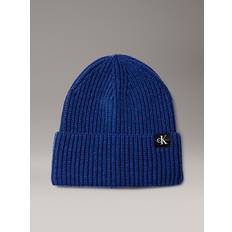 Kids' Ribbed Beanie - Blue - S-M