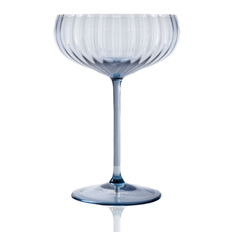 Anna von Lipa Lyon Champagne Saucer - Blue Smoke, 1 stk