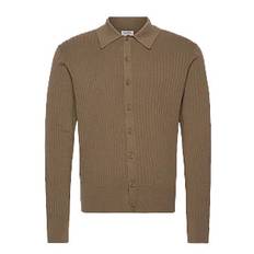 FILIPPA K Cotton Merino Knit Shirt |Khaki green |S