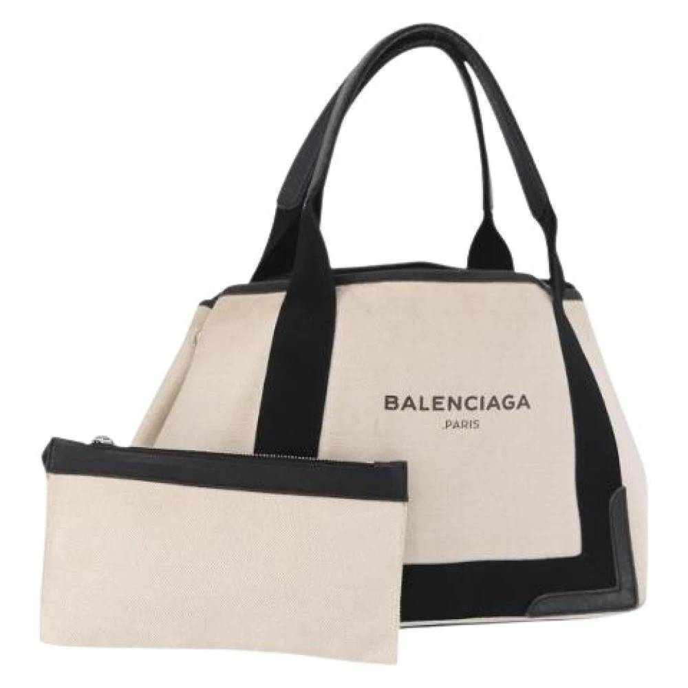 Balenciaga Vintage Pre-owned Vintage Tote Bag - Vintage - Dame - Beige - ONE SIZE - Læder