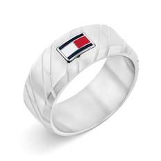 Tommy Hilfiger Lars Stål Ring Sølvfarve