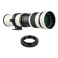 Keppy MF Super Telefoto zoomobjektiv F/8,3-16 420-800 mm T-montering till AI-montering, svart/vit