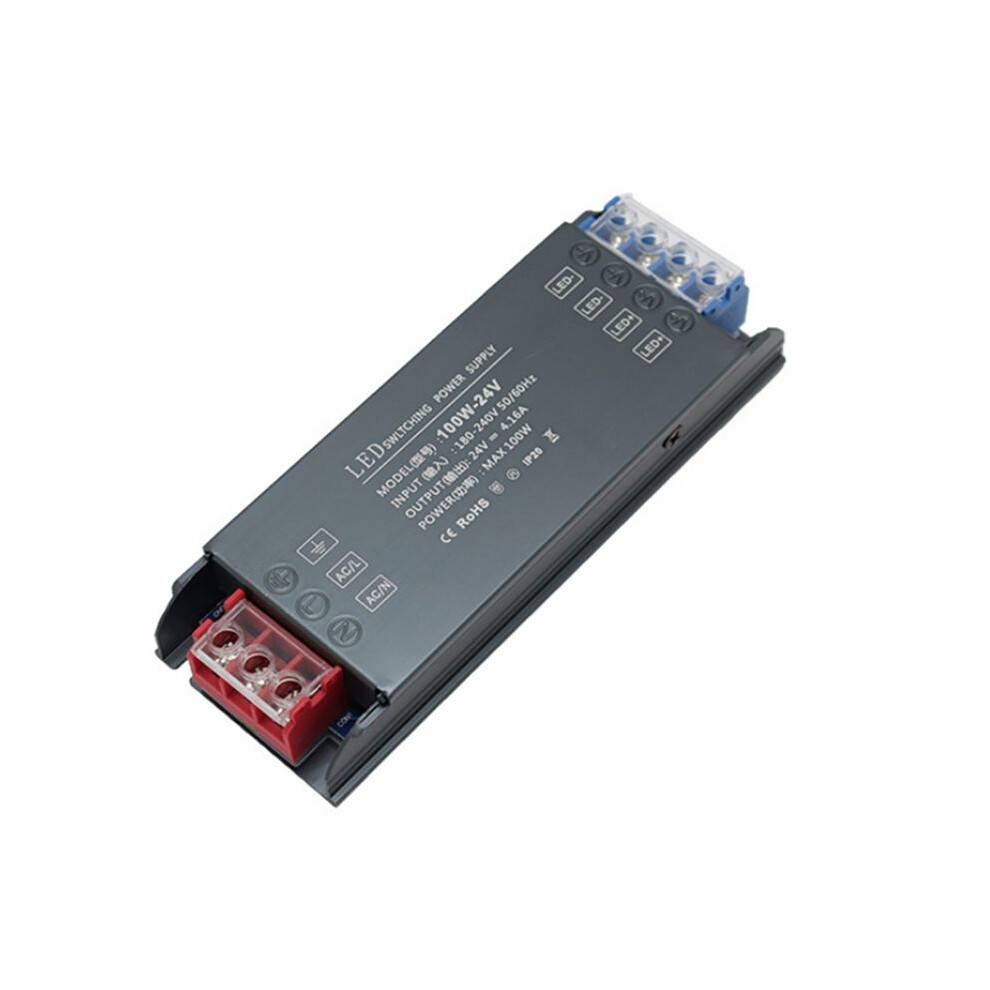 LED Power Supply AC180-240V Mute Lighting Transformer 100W LED Light Driver Power Adapter with 24V AC Input