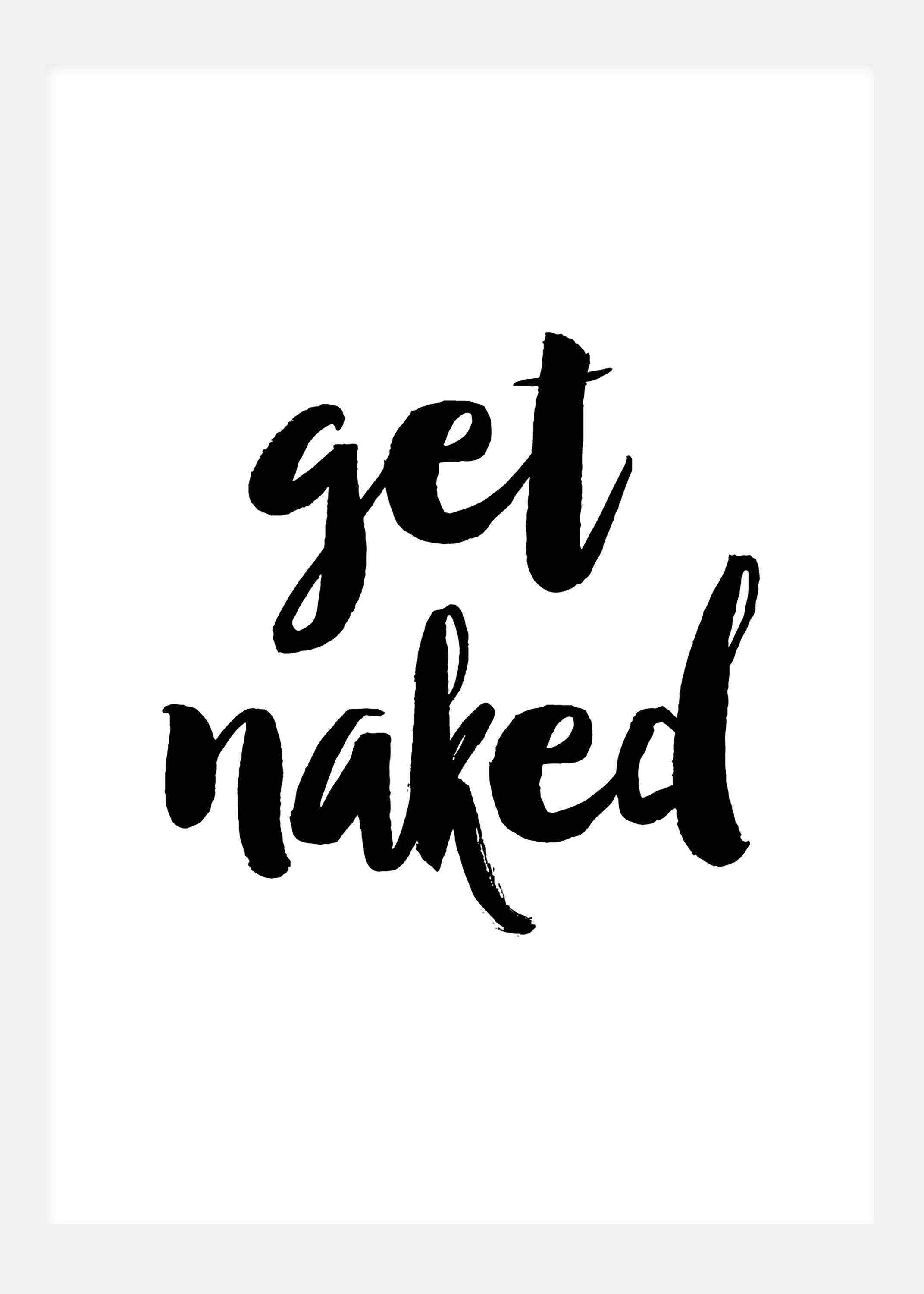Get Naked Canvastavla (100x140 cm)