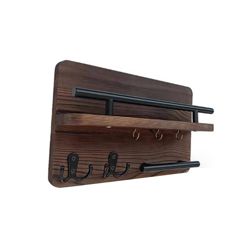 Key Holder Wall Mounted Coat Bag Hanger Rack Key Decorative Hook for Entryway Mudroom Hallway Bathroom Home Decor A