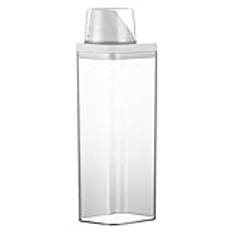 HENGBIRD 1 900 ml lufttät tvättmedelsdispenser med mätbägare - mångsidig för pulver och mjukt tvättmedel - tvättbehållare