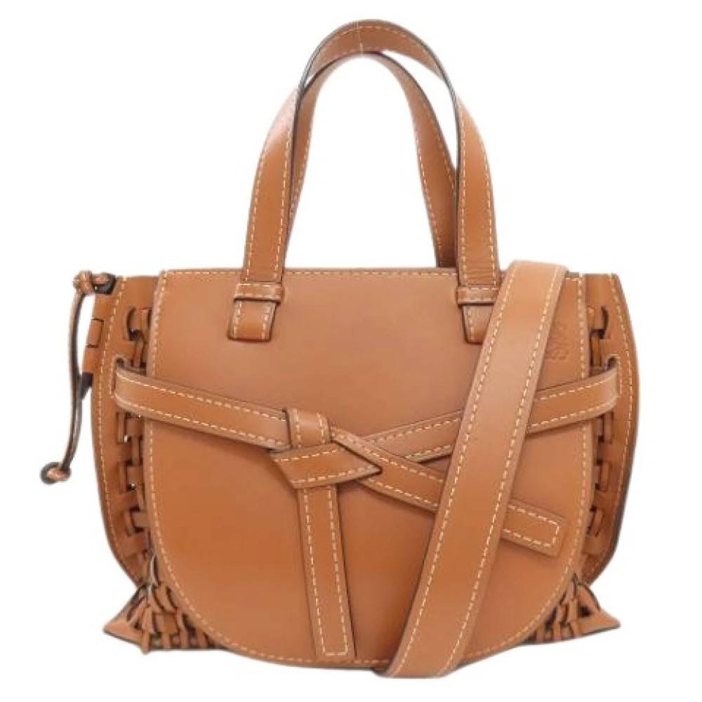 Loewe Pre-owned Pre-owned Tote taske - Vintage - Dame - Brun - ONE SIZE - Læder
