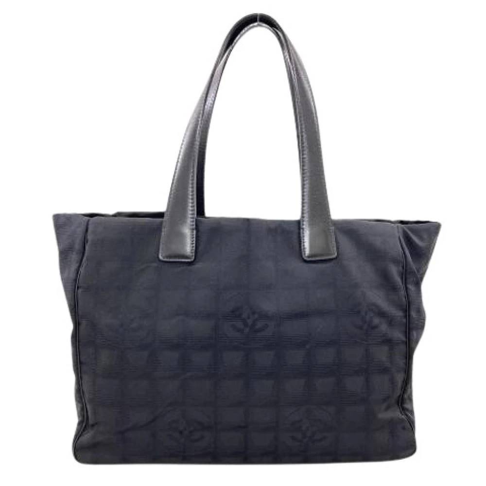 Chanel Vintage Pre-owned Vintage Tote Bag - Vintage - Dame - Blå - ONE SIZE - Nylon