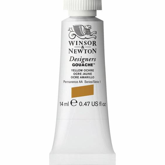 Winsor & Newton Designers gouache 14 ml Yellow ochre 744 - Gul