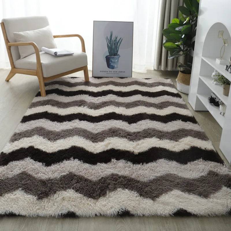 Modern Living Room Large Carpet Long Hair Children's room Carpets Bedroom Furry Decoration Rug - 2042-1 / 120x160cm 47x63inch