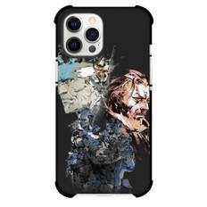 Metal Gear Solid Phone Case For iPhone Samsung Galaxy Pixel OnePlus Vivo Xiaomi Asus Sony Motorola Nokia - Metal Gear Solid Characters Side Portrait Black Background