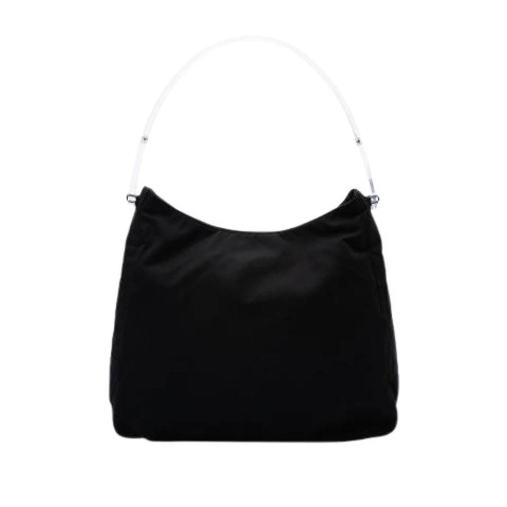 Prada Vintage Pre-owned Nylon Skuldertaske - Vintage - Dame - Sort - ONE SIZE - Uld