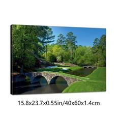 TEMU 1pc Course Canvas Print, Landscape Golf Club Wall Art, Cloth Material, Framed, With Large Artwork For Master Bedroom, Living Room, Wall Decor, For Home, Office, Fireplace, Kitchen