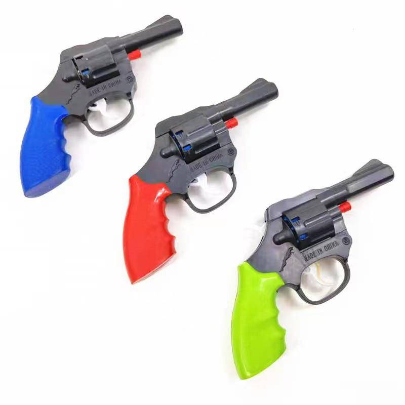 Revolver Leksakspistol Mini Icke-skjutande Pop-pistol Trög Kapsel Falsk Pistol för Vuxna Samling Pojkar Födelsedagspresent