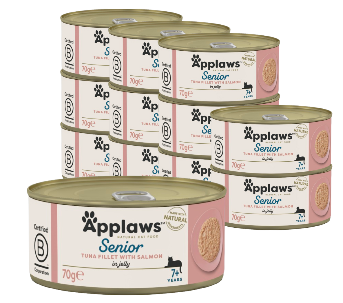 Applaws - Senior - 12 x Wet Cat Food 70 g - Tuna salmon