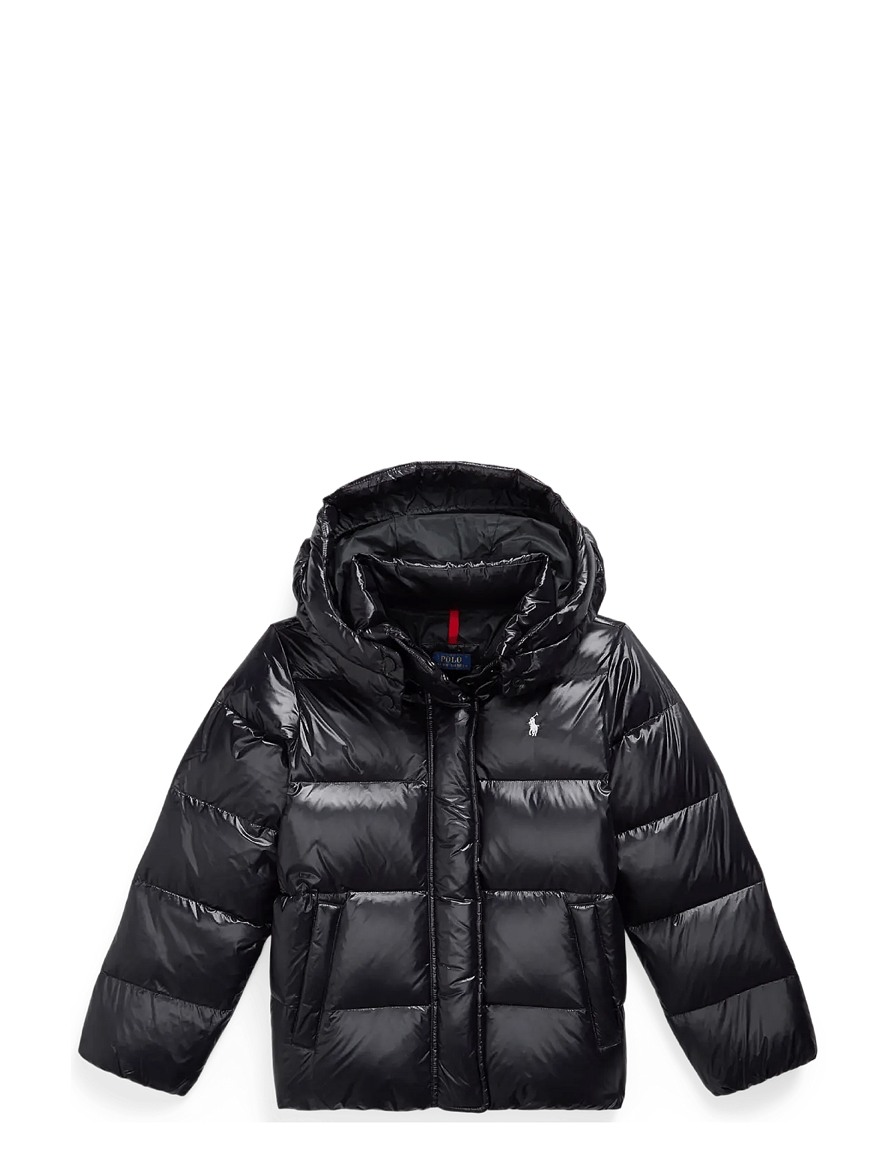 Ralph Lauren Kids Glossy Down Hooded Jacket - Black - 129-130