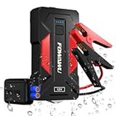 FOWAWU 4000A 24800mAh Car Jump Starter(9.0 L Gas,7.0 L Diesel), 12 V Car Battery Jump Starter, Battery Jumper Starter Portable with USB/LED Light