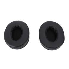 1 Pair Headset Earpads Protein Leather Foam Sponge Ear Cushions Replacement for ATH M50X M40X M30X