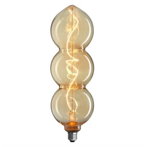 10 stk Unison Triple E27 globepære, 3-trins dæmp, 4W