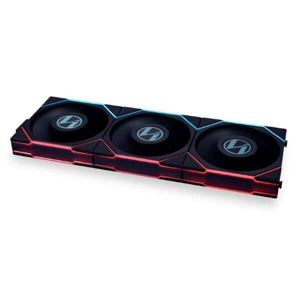 Lian Li UNI FAN TL LCD / 120mm / Kontroller / 3-pack - Svart (Fyndvara - Klass 1)