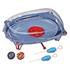 Hasbro Beyblade Burst Surge Speedstorm Motor Strike Battle Set – motoriserad Beystadium Arena, 2 snurrande toppar och 2 starter