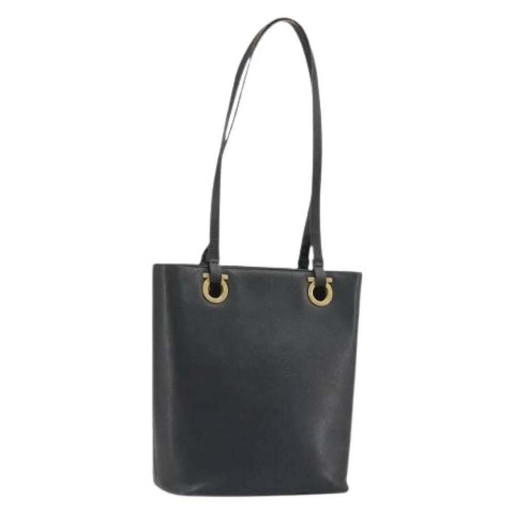 Salvatore Ferragamo Pre-owned Pre-owned Tote Bag - Vintage - Dame - Sort - ONE SIZE - Uld