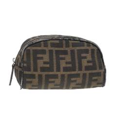 Fendi Vintage Pouch Stl. - Necessär Från Magasin - Brown (W 15cm x H 9cm x D 7cm)