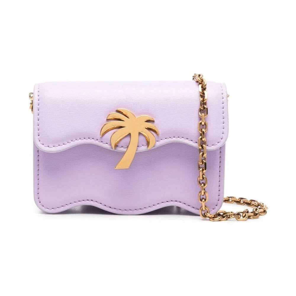 Palm Angels Lilla Guld Bæltetaske - Tasker - Dame - Lilla - ONE SIZE - Uld