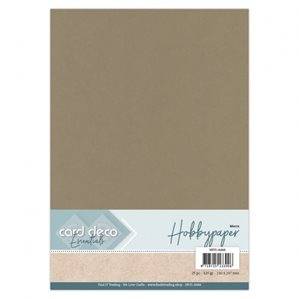 Enfärgade papper A4 - 25st ark - Stone - Slät