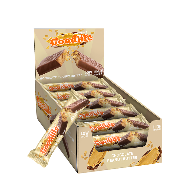15 x Goodlife Low Sugar, 50 g, Chocolate Peanut Butter