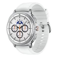 Samsung Galaxy Watch8 Classic 3,3 cm (1.3) AMOLED 46 mm Digital 438 x 438 pixel Berøringsskærm Sølv Wi-Fi GPS (satellit)