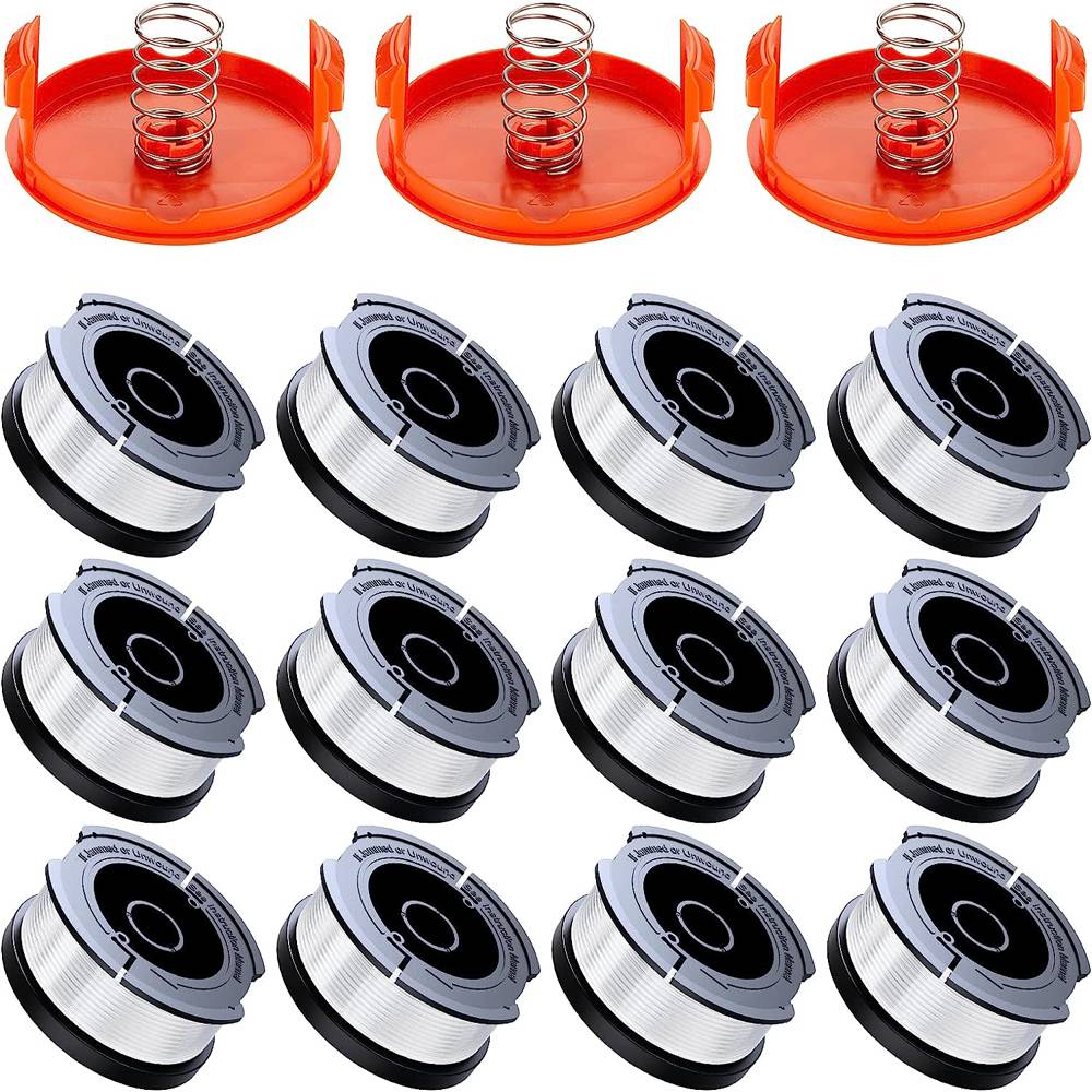 15 Pack String Trimmer Line for Black+Decker,(AF-100)String Trimmer Replacement Spool,30ft 0.065" Autofeed String Trimmer Line