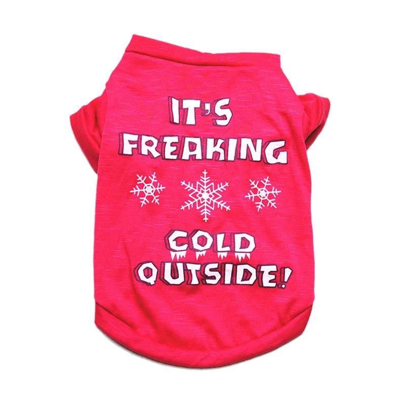 Printed Cotton T-Shirt Vest for Cats & Small Dogs - 8 / S-advise 1.3-2.5kg / SPC (S-advise 1.3-2.5kg)