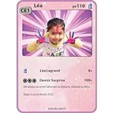 Set med 15 etiketter, klistermärken, pokemonkort, tema, 87 x 62 mm (rosa påse)