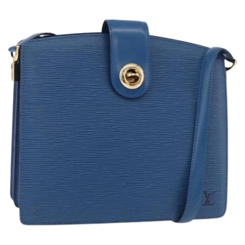 Louis Vuitton Vintage Pre-owned Vintage Cross Body Bag - Vintage - Dame - Blå - ONE SIZE - Uld