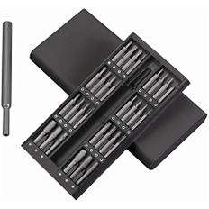 Fairedear Liten uppsättning skruvmejslar, 63 i 1 precision skruvmejslar, iPhone reparation verktygssats med skruvmejsel set för elektronik, spelkonsol, klocka, surfplatta, PC Black