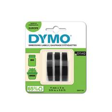 PRÆGETAPE DYMO EMBOSSING 9MMX3M SORT 3D A 3 RL. S0847730 ***