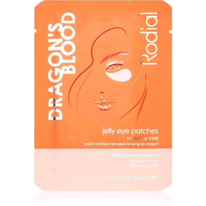 Rodial Dragon's Blood Jelly Eye Patches Hydro gel øjenmaske Til at fugte og opstramme hud 1 stk. - 1 stk.