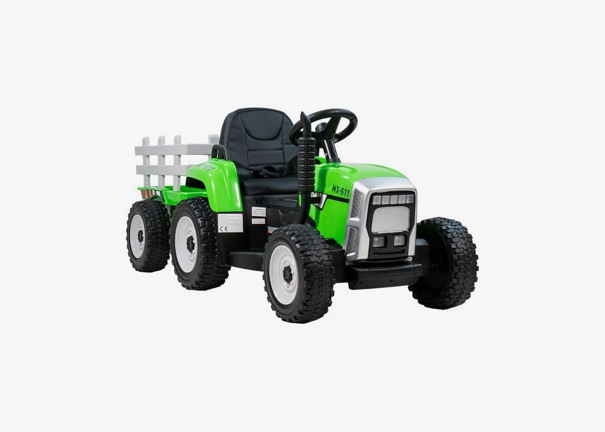 Elbil Barn Traktor Farmer 12V - Grön