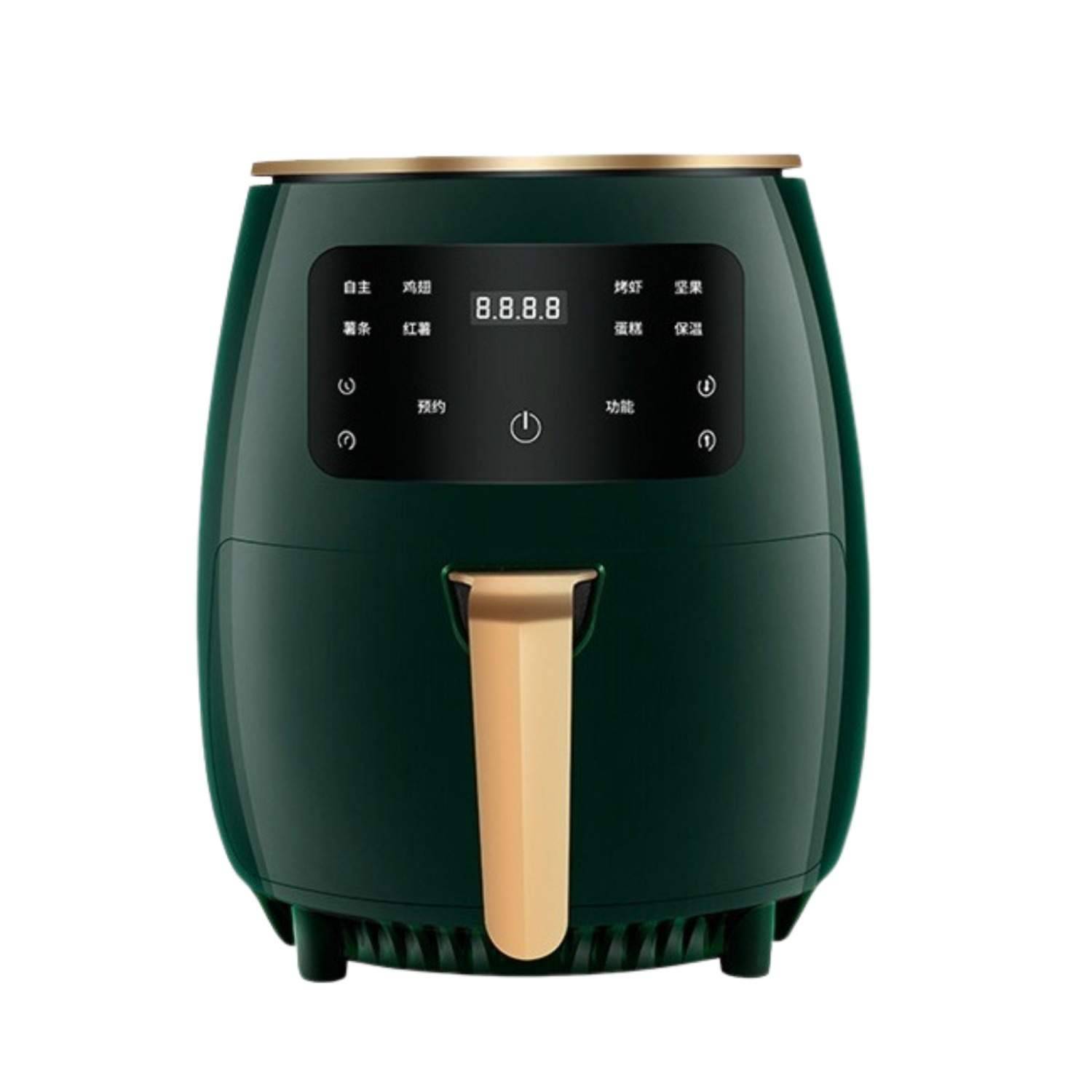 Cheffinger CF-AFRY4.5: 1400W digital LED luftfritös - 4,5 liter grön